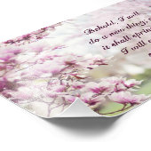 ピンク花の写真インスパイア引用文 フォトプリント (角)