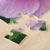 ピンク花の写真 ジグソーパズル (側面)