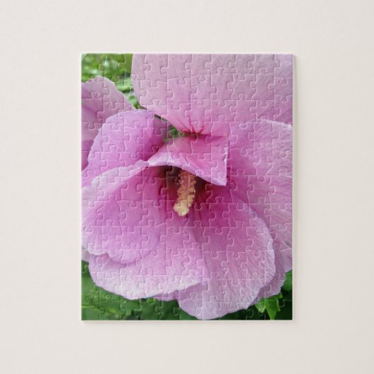 ピンク花の写真 ジグソーパズル (縦)