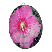 ピンク花の写真 ダーツボード (正面右)