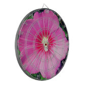 ピンク花の写真 ダーツボード (正面左)