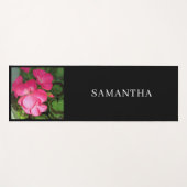 ピンク花の写真 ヨガマット (正面(横))