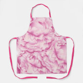 ピンク花びらコラージュ·ペニかわいらしールズ エプロン (正面)