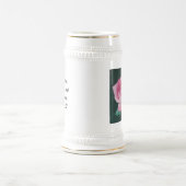 ピンク花びらスタイン ビールジョッキ (中央)