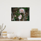 ピンク花びらポスター ポスター (キッチン)