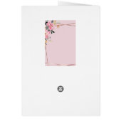 ピンク花びら誕生日 (裏面)