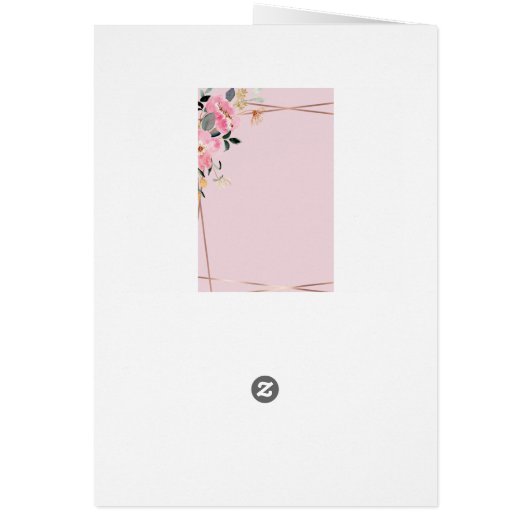 ピンク花びら誕生日 (裏面)