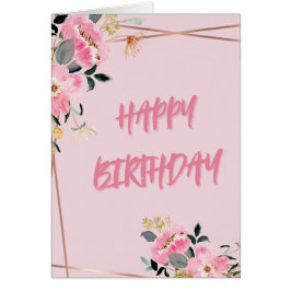 ピンク花びら誕生日