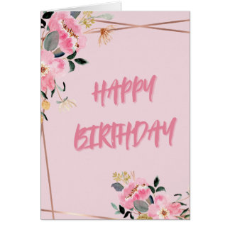 ピンク花びら誕生日