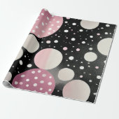 ピンク花びら誕生日 ラッピングペーパー (アンロールド)