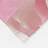 ピンク花びら フリースブランケット (角)