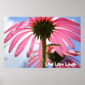 ピンク花びら ポスター (正面)