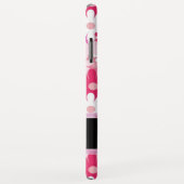 ピンク花モダン柄デイジー花モノグラム Case-Mate iPhoneケース (裏面/右)