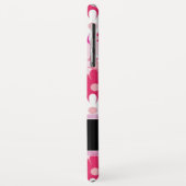 ピンク花モダン柄デイジー花モノグラム Case-Mate iPhoneケース (裏面/左)