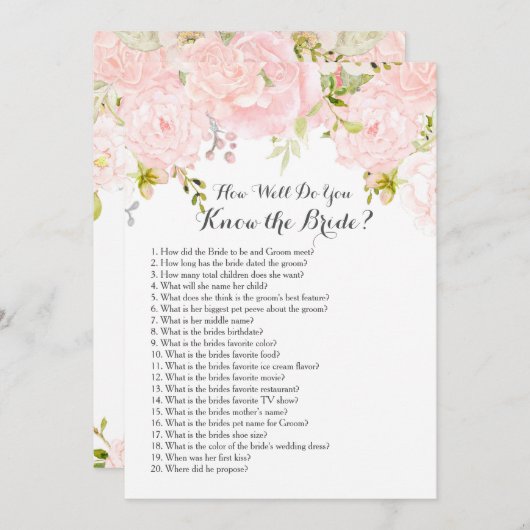 ピンク花嫁のことをどれくらい知ってる？ (正面/裏面)