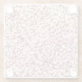 ピンク花崗岩テクスチャガラスコースター ガラスコースター (裏面)