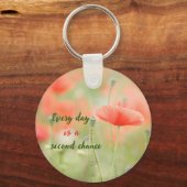 ピンク花弁キーチェーン キーホルダー (正面)