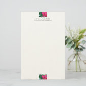 ピンク花文房具 便箋 (スタンド正面)