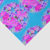 ピンク花模様ティッシュペーパー 薄葉紙 (詳細)