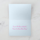 ピンク花模様 – カード (内部)