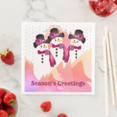 ピンク芸術的とブルゴーニュの雪だるま (インサイチュ)