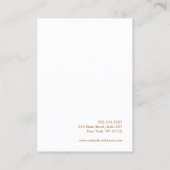 ピンク芸術的マゼンタの水色 名刺 (裏面)