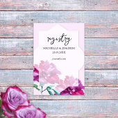 ピンク芸術的ローズウォーターカラーアートエンクロージャカード エンクロージャーカード