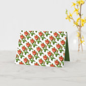 ピンク英語バラ母の日のグリーティングカード カード (黄色い花)