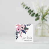 ピンク草原 |シックフローラ スクエア名刺 (スタンド正面)