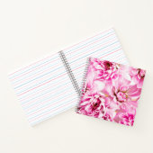 ピンク菊の花手帳 ノートブック (内部)