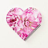 ピンク菊の花手帳 ノートブック (裏面)