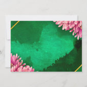 ピンク菊金ゴールドリハーサルディナー 招待状 (裏面)