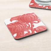 ピンク菊 コースター (左側)