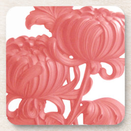 ピンク菊 コースター