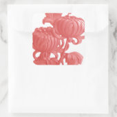 ピンク菊 スクエアシール (バッグ)