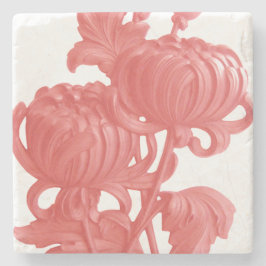 ピンク菊 ストーンコースター