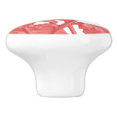 ピンク菊 セラミックノブ (側面)