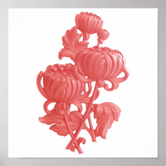 ピンク菊 ポスター (正面)