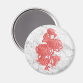 ピンク菊 マグネット (正面/裏面)