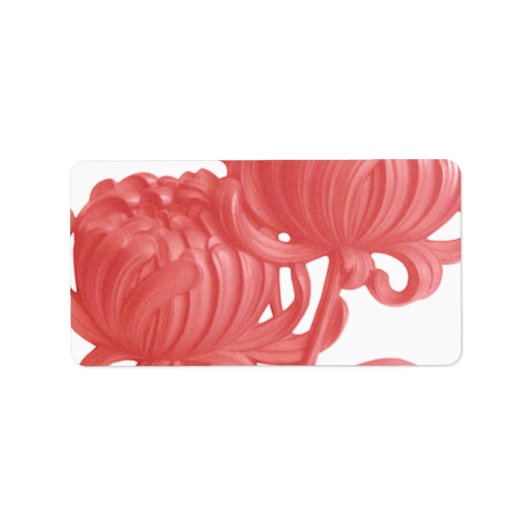 ピンク菊 ラベル (正面)