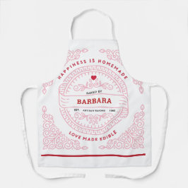 ピンク華美スの巻物愛好家が食用ヒップスターの系統を作る エプロン