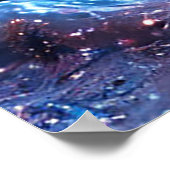 ピンク華美スターオーナメント ポスター (角)