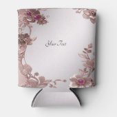 ピンク華美フローラクーラーボックス 缶クーラー (正面)