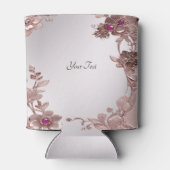 ピンク華美フローラクーラーボックス 缶クーラー (裏面)