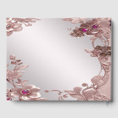 ピンク華美フローラゲストブック ゲストブック (裏面)