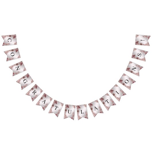 ピンク華美フローラバンティング国旗 バンティングフラッグ (全)