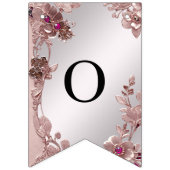 ピンク華美フローラバンティング国旗 バンティングフラッグ (第2の旗)