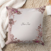 ピンク華美フローラ装飾用クッション クッション (ブランケット)