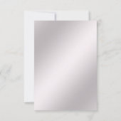 ピンク華美フローラRSVPカード 出欠カード (裏面)