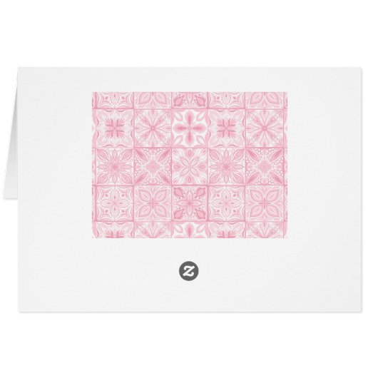 ピンク華美色のタイル (裏面横)